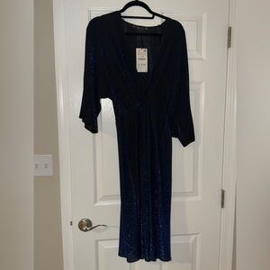 Elegant Navy Blue Women's Dress